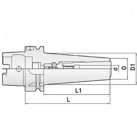 UC20 Gold Chuck HSK63A Taper